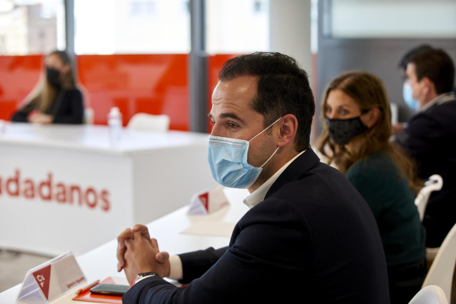 Archivo - El exvicepresidente de la Comunidad de Madrid, Ignacio Aguado, durante la reunión del Comité Permanente de Ciudadanos (Cs), en Madrid (España), a 22 de marzo de 2021.