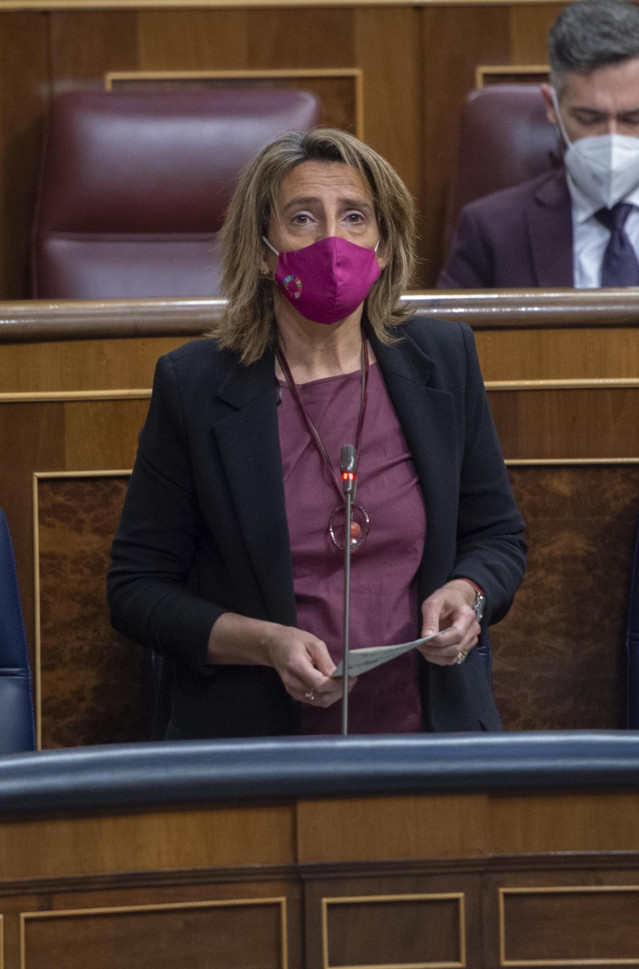 Archivo - La vicepresidenta cuarta y ministra para la Transición Ecológica y el Reto Demográfico, Teresa Ribera