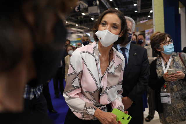 La ministra de Industria, Comercio y Turismo, Reyes Maroto, en Fitur 2021
