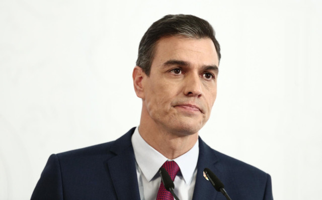 Archivo - El presidente del Gobierno, Pedro Sánchez, en Moncloa el 29 de diciembre de 2020