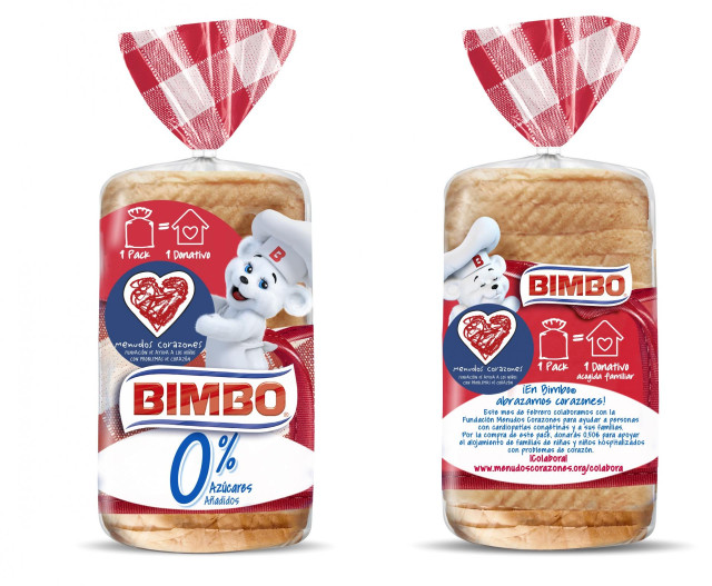 Archivo - Paquetes de pan Bimbo 0%