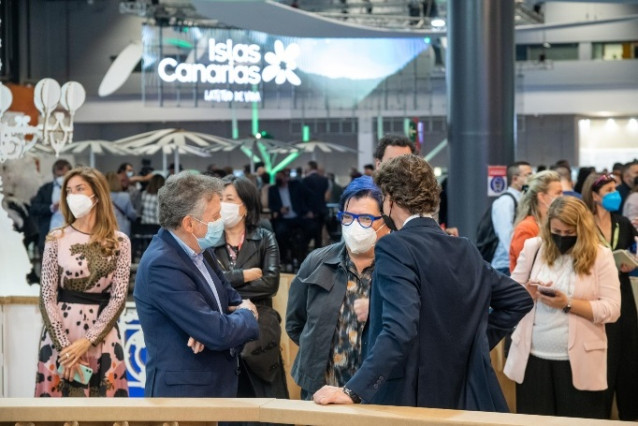 Ambiente del Stand de Canarias en Fitur.