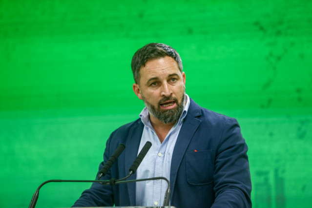 El presidente de Vox, Santiago Abascal