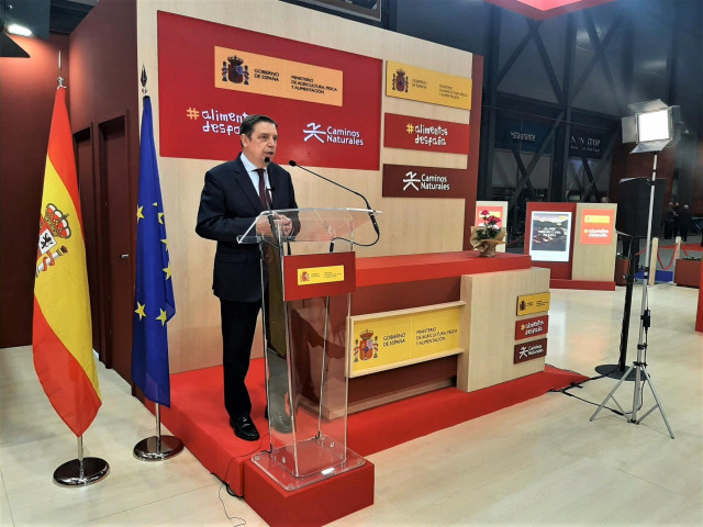El ministro de Agricultura, Pesca y Alimentación, Luis Planas en Fitur