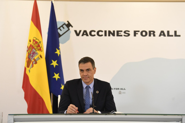 El presidente del Gobierno, Pedro Sánchez, interviene en la Cumbre de Salud Global del G20