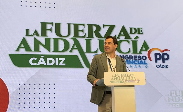Juanma Moreno en el Congreso Provincial de Cádiz