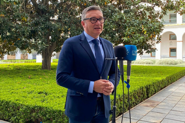 Archivo - El portavoz del grupo de Vox en el Parlamento de Andalucía, Manuel Gavira