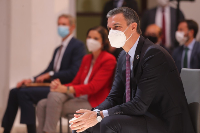 El presidente del Gobierno, Pedro Sánchez, en su visita a Toledo