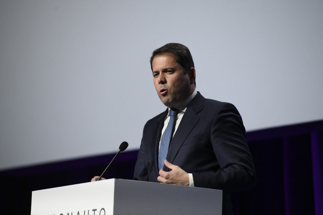 Archivo - El presidente de la Confederación Española de la Pequeña y Mediana Empresa Cepyme, Gerardo Cuerva, durante su intervención en la jornada inaugural del Congreso Nacional de la Distribución de la Automoción, en Madrid (España), a 5 de febrero 2020