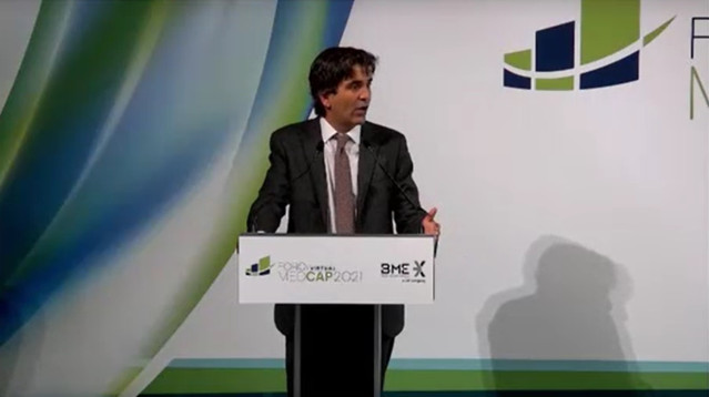 El secretario de Estado de Economía y Apoyo a la Empresa, Gonzalo García Andrés, en el Foro Virtual Medcap 2021.