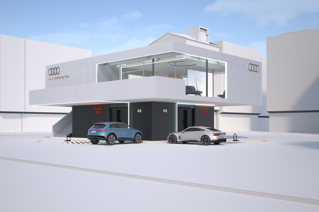 Audi charging hub.