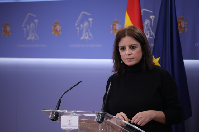 Archivo - La portavoz parlamentaria del PSOE, Adriana Lastra