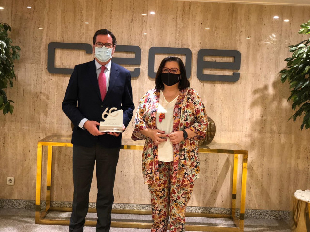 Encuentro entre la presidenta de Covirán y el presidente de la CEOE