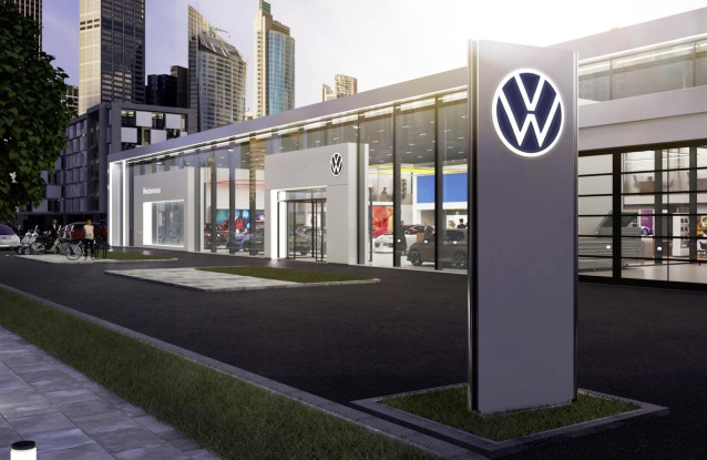 Imagen de un concesionario de Volkswagen en Alemania.
