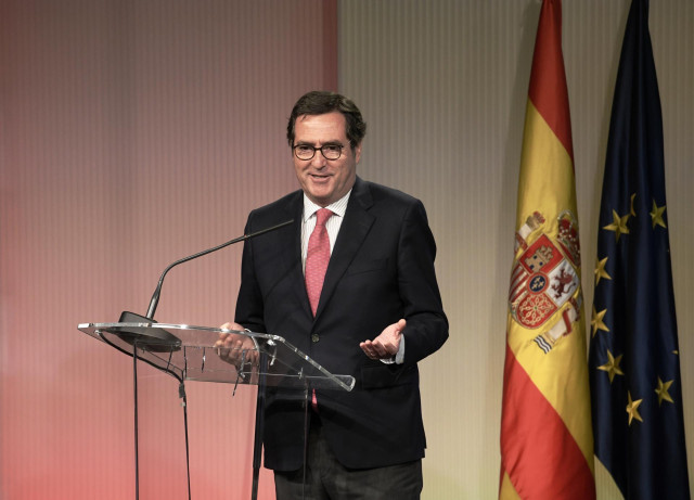 El presidente de la CEOE, Antonio Garamendi