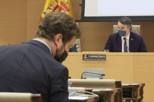 El director del Gabinete del Presidente del Gobierno, Iván Redondo, durante la comparecencia en la Comisión Mixta de Seguridad Nacional