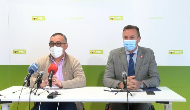 Archivo - Rueda de prensa del senador José Miguel Fernández Viadero y del secretario de Administración Local y consejero Desarrollo Rural, Guillermo Blanco