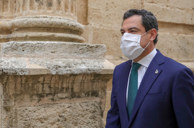 El presidente de la Junta de Andalucía, Juanma Moreno