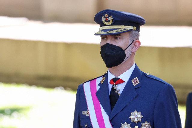 El Rey Felipe durante el acto central del 