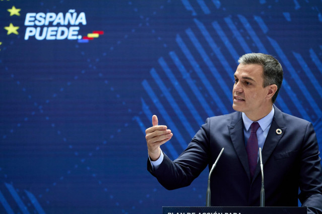 El presidente del Gobierno, Pedro Sánchez