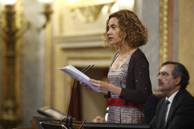 Archivo - La presidenta del Congreso de los Diputados, Meritxell Batet, durante el homenaje que cada 27 de junio rinde el Congreso de los Diputados a las víctimas del terrorismo.