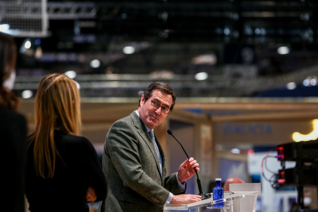 El presidente de la CEOE, Antonio Garamendi