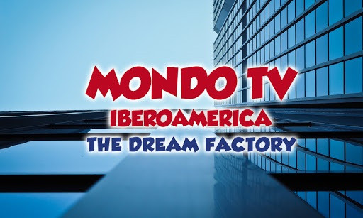 Imagen del logotivo de la web de Mondo TV Iberoamérica, una de las filiales de Mondo TV.