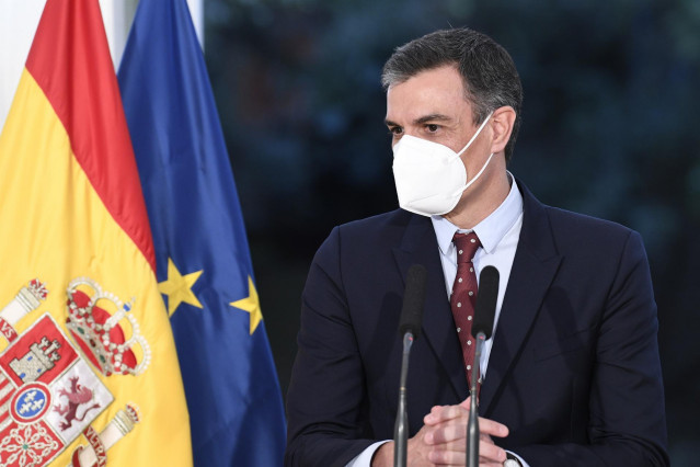 El presidente del Gobierno, Pedro Sánchez, durante su visita a Buenos Aires