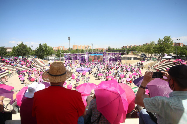 Vista general de la IV Asamblea Ciudadana Estatal de Podemos, a 13 de junio de 2021, en el Auditorio Parque de Lucía de Alcorcón, Alcorcón, Madrid, (España). El encuentro se realiza con el fin de cerrar el proceso asambleario y proclamar el resultado de l