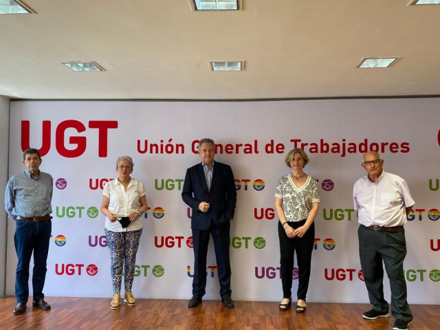De izda a dcha: Jose Javier Cubillo, Matilde Fernández, Juan Risquete, Yolanda Sánchez y José Luis Zurdo