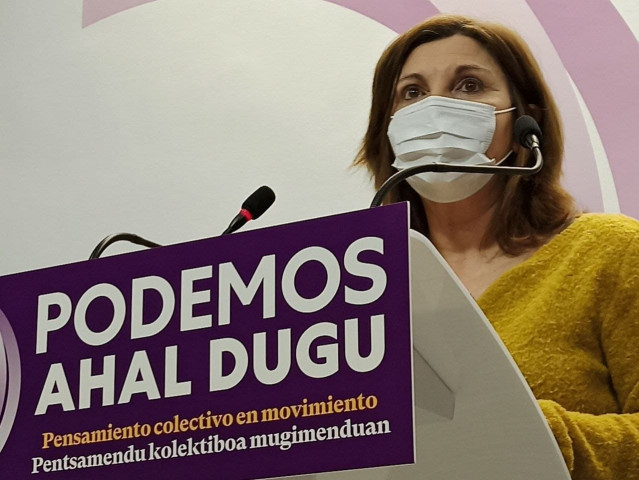 Archivo - La diputada de Unidas Podemos Pilar Garrido