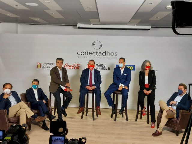 Representantes de Hostelería de España, Makro, Coca-Cola, Mahou San Miguel y Pernod Ricard