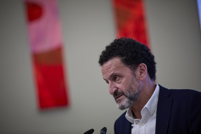 El vicesecretario general de Ciudadanos y portavoz adjunto en el Congreso, Edmundo Bal, durante una rueda de prensa en la sede nacional del partido.