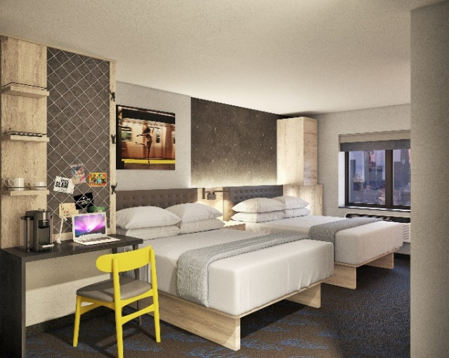 Habitación doble del Pestana CR7 Times Square.