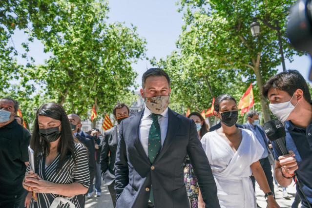 El presidente de Vox, Santiago Abascal