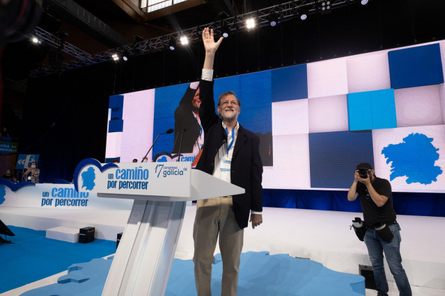 El expresidente del Gobierno Mariano Rajoy, en el 17 Congreso del PP de Galicia, a 17 de julio de 2021, en Santiago de Compostela (Galicia).