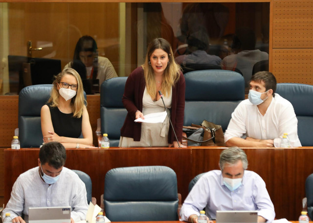 La portavoz Adjunta de Unidas Podemos en la Asamblea de Madrid, Alejandra Jacinto.