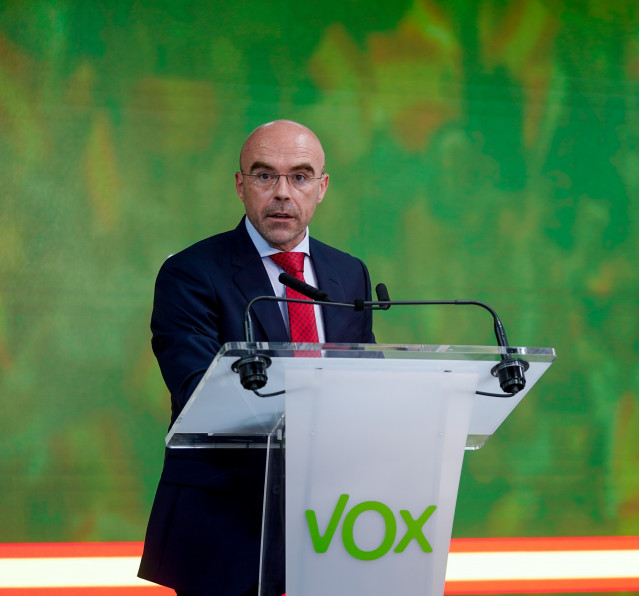 El portavoz del Comité de Acción Política y eurodiputado, Jorge Buxadé.