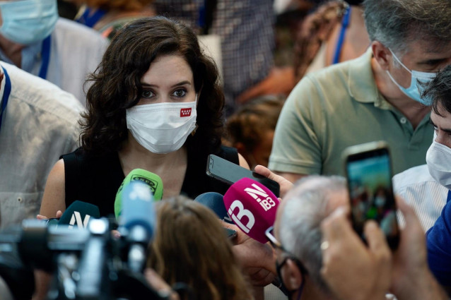 La presidenta de la Comunidad de Madrid, Isabel Díaz Ayuso, en Mallorca.