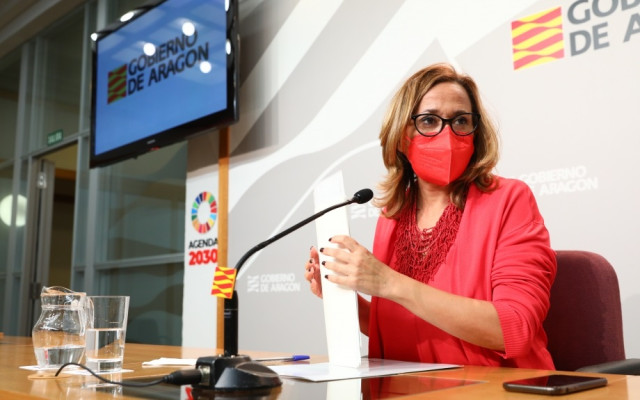 La consejera de Presidencia y Relaciones Institucionales del Gobierno de Aragón, Mayte Pérez.