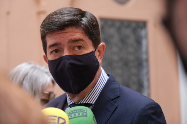 El vicepresidente de la Junta y consejero de Turismo, Juan Marín, en una foto de archivo.
