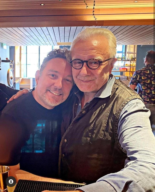 Los chefs Albert Adrià y Alain Ducasse.