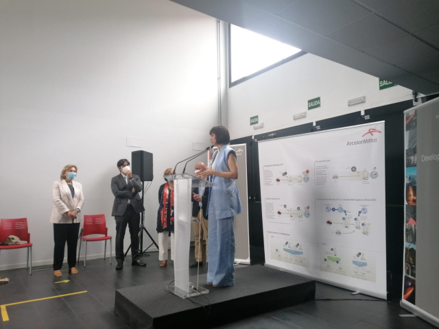 La ministra de Ciencia e Innovación, Diana Morant en Avilés.