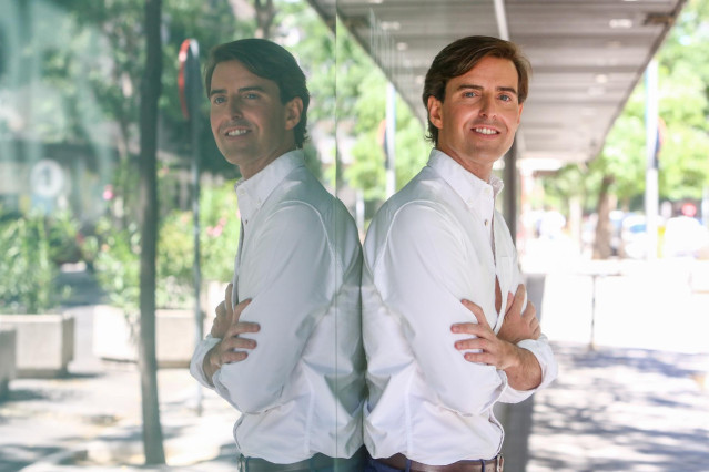 El vicesecretario de Comunicación del PP y diputado por Málaga, Pablo Montesinos, en una entrevista concedida a Europa Press.