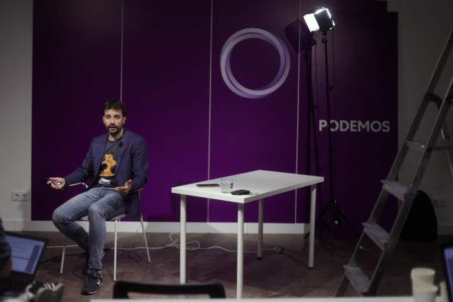 El  secretario de Educación de la dirección estatal de Podemos, Javier Sánchez Serna
