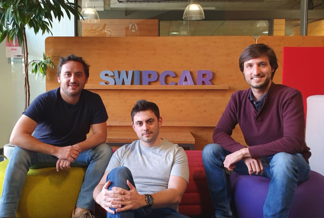 De Izquierda A Derecha, Julio Ribes, Pablo Pascual Y Blas Gil, Fundadores De Swipcar.