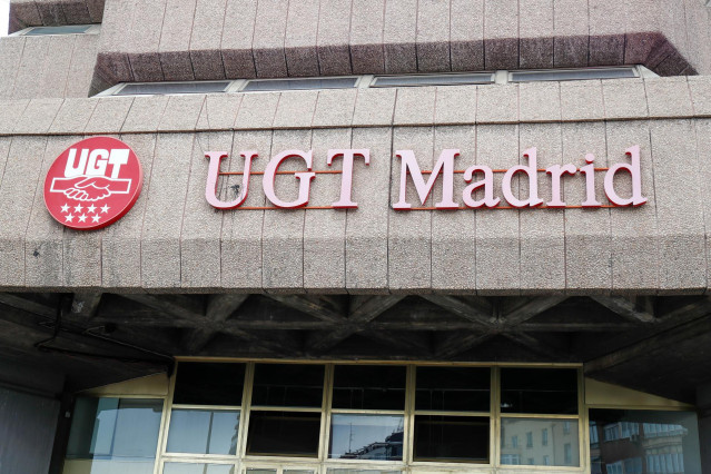 Archivo - Fachada de la sede de la Unión General de Trabajadores, el sindicato UGT en Avenida de América, 25, Madrid (España).
