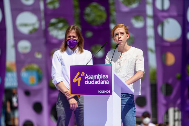 Archivo - La secretaria de Organización de Podemos, Lilith Verstrynge en la IV Asamblea Ciudadana Estatal de Podemos, a 12 de junio de 2021, en el Auditorio Parque de Lucía de Alcorcón, Alcorcón, Madrid, (España).