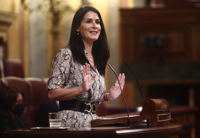 Archivo - La diputada de Vox Carla Toscano.
