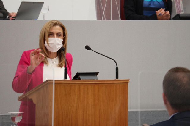 Archivo - La diputada regional del PSRM Carmina Fernández